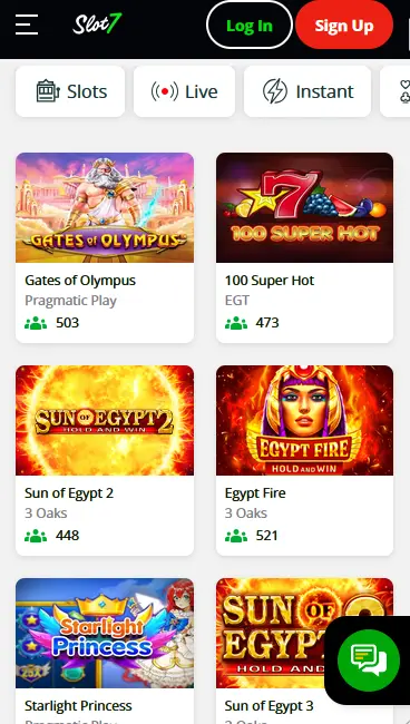 Slot7 app preview
